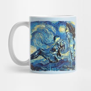 Mom And Son Van Gogh Style Mug